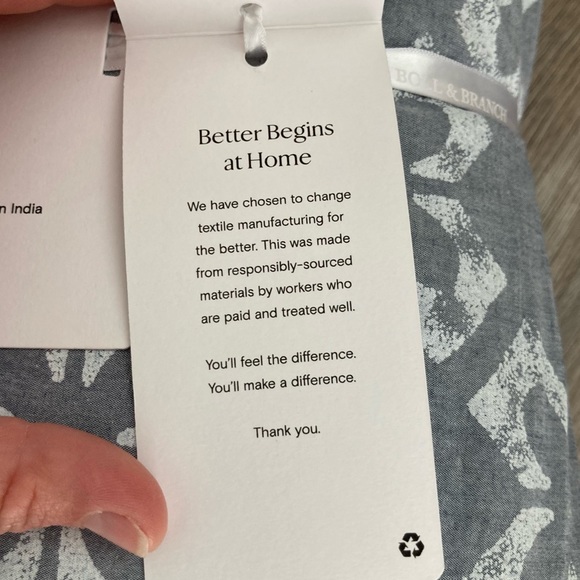 Boll & Branch Gray Sheet Set - Picture 7 of 11